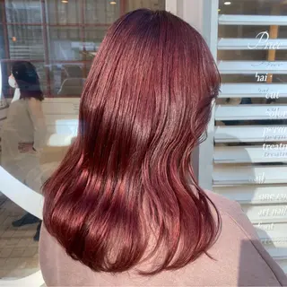 セミロング カラー ツカハラ　リリカ 👒柔らかカラー👒のヘアスタイル