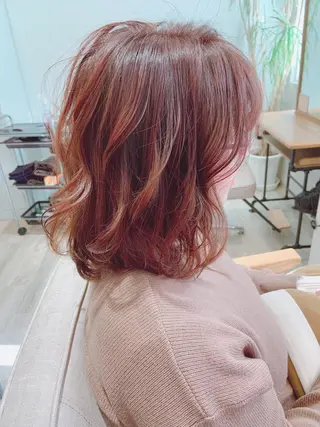 ミディアム カラー ヘアアレンジ 韓国hair🦋 Nanaのヘアスタイル