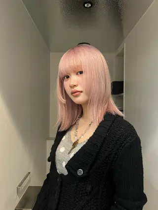 セミロング カラー カットモデル募集 ✂︎❤️/ユーナのヘアスタイル