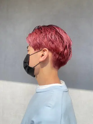 メンズ 🍨デザインカラー/ ブリーチ”みさき🐇のヘアスタイル
