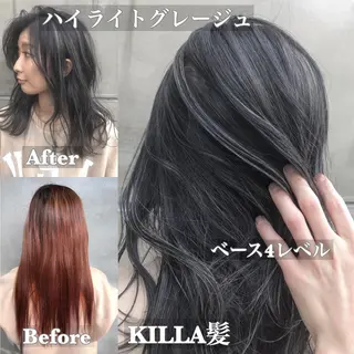 ミディアム カラー 北間 寛哉のヘアスタイル