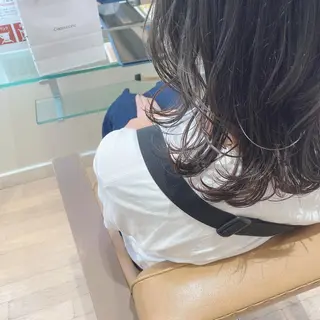 ミディアム カラー カットカラーモデル BASSA上石神井店のヘアスタイル