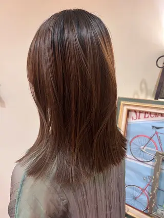 セミロング 韓国スタイル🫧 サーシャのヘアスタイル
