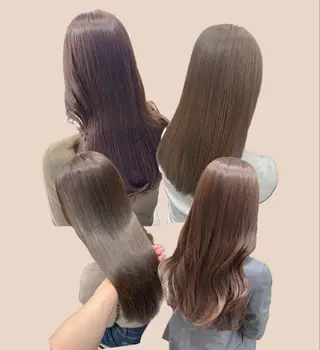 ロング カラー 藤野 結衣のヘアスタイル