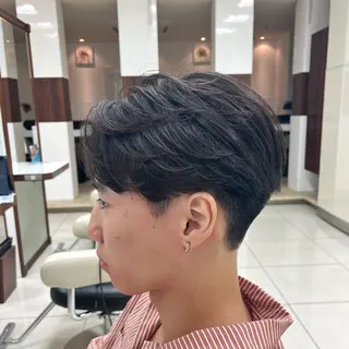 ショート パーマ メンズ 店舗指名No.1 吉岡　弘のヘアスタイル