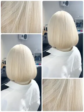 ミディアム カラー ヘアアレンジ メンズ ブリーチ　ハイトーン 特化🌈フジタハルキのヘアスタイル