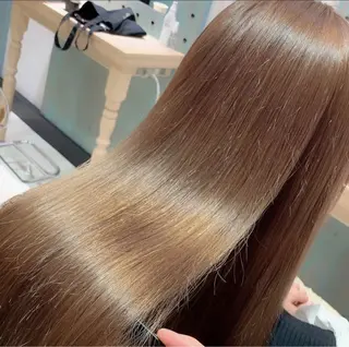 ロング カラー 美髪矯正×レイヤー 松田空優哉のヘアスタイル