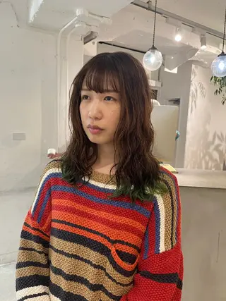 ロング 石井 大貴のヘアスタイル