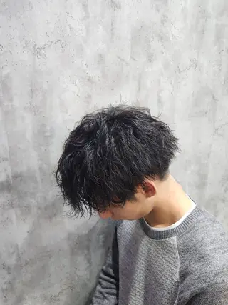 パーマ 🇰🇷ダウンパーマ 毛流れヘア🪽藤原のヘアスタイル