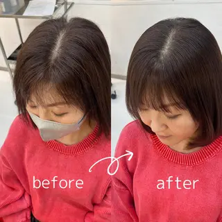 ミディアム 涼音 🫧前髪お助け美容師のヘアスタイル