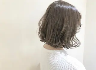 ミディアム カラー ヘアアレンジ 店長/ 加藤 流菜のヘアスタイル