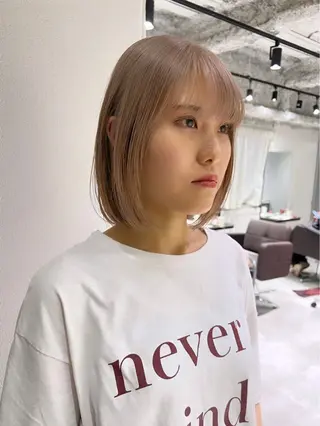 ショート カラー ハイトーン/ボブ 🎀sonokaのヘアスタイル