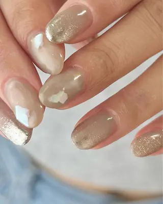 ネイル 𓂃toi. 儚げnuanceのネイルデザイン