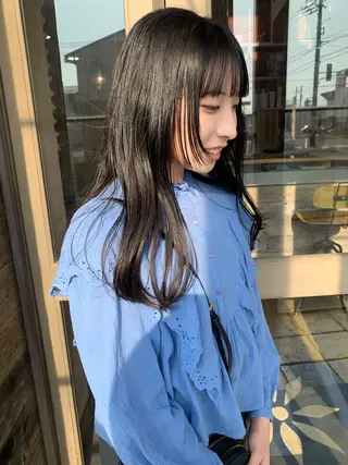 ロング カワサキ マホのヘアスタイル