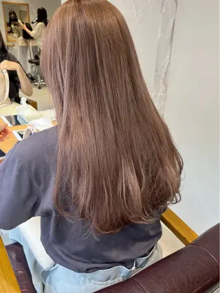 ロング 透明感カラー♡ 岡部瑠里のヘアスタイル