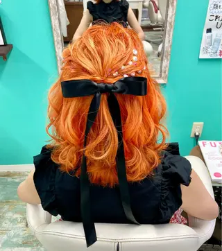 ミディアム ヘアアレンジ 田牧 みゆきのヘアスタイル