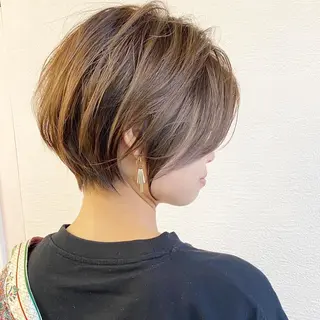 ショート カラー 🌟モテ髪ショート 🌟店長 津賀涼のヘアスタイル