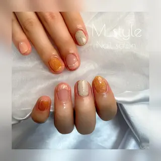 ショート ネイル 下妻ネイルサロン/ 持ちの良いネイルのネイルデザイン
