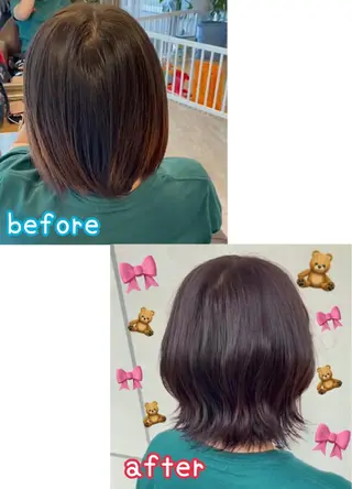 ショート カラー 千野 優由のヘアスタイル