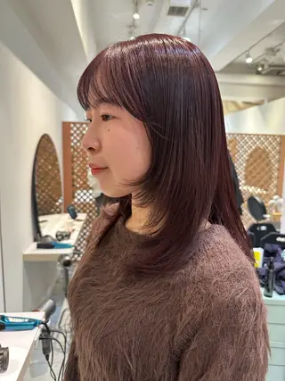セミロング AYAKA 下北沢suuのヘアスタイル