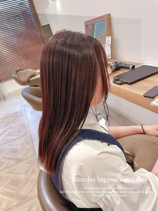 ロング カラー やまこし 美裕樹のヘアスタイル