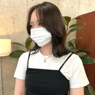 ミディアム カラー ボブ/艶髪/栄/ 名古屋/COCOのヘアスタイル