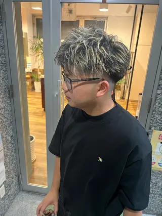 カラー メンズ 大塚 蓮世のヘアスタイル
