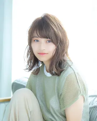 ミディアム カラー 縮毛矯正/髪質改善 表参道/千田大地のヘアスタイル