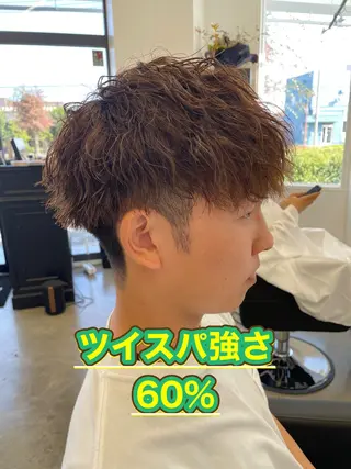 ショート センターパート/ ニュアンスパーマ正樹のヘアスタイル