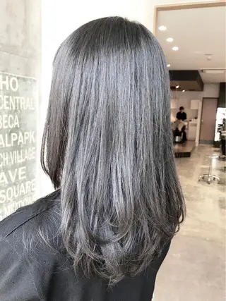 セミロング カラー KEN KENのヘアスタイル