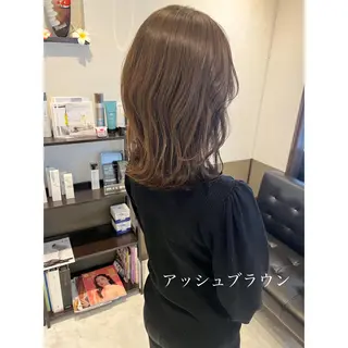 ミディアム カラー 坂井田 浩樹のヘアスタイル