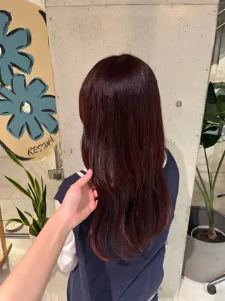 ロング カラー 菅野 紗弥のヘアスタイル