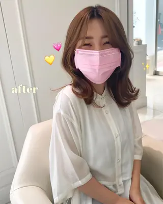 ミディアム ✨まとまるボブ/ 切りっぱなし/ユキナのヘアスタイル