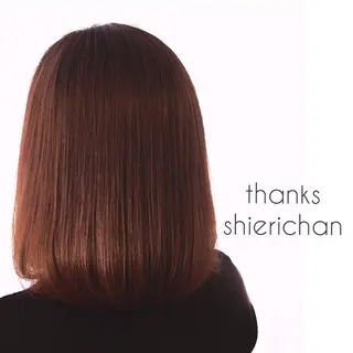 ミディアム カラー パーマ ヘアアレンジ 表参道Lise おおいしおりのヘアスタイル