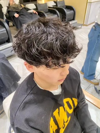 パーマ メンズ 酸スト/フェザー パーマ/三谷海斗のヘアスタイル