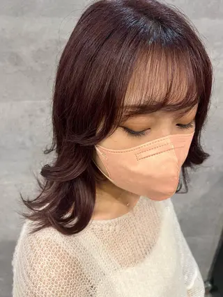 ミディアム 難波/ハイトーン 🦋AOI🦋のヘアスタイル