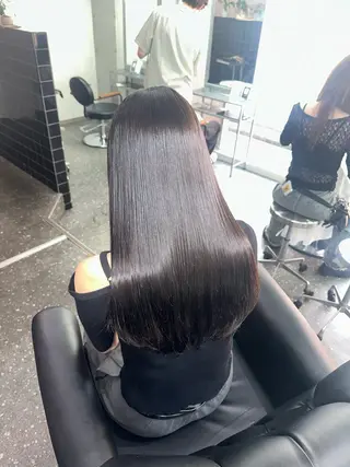 ロング カラー パーマ 髪質改善⭐️縮毛矯正 中野⭐️Rinaのヘアスタイル