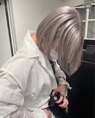 ミディアム カラー パーマ ヘアアレンジ メンズ キッズ ネイル マツエク・マツパ アイブロウ ブリーチ　ハイトーン 特化🌈フジタハルキのヘアスタイル