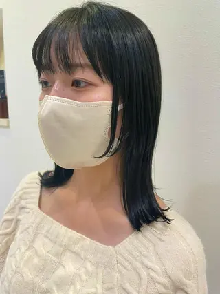 セミロング カラー 野田 カレンのヘアスタイル