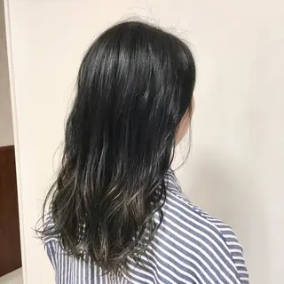 セミロング カラー ヘアアレンジ 【Sweep】おじま のぞみのヘアスタイル