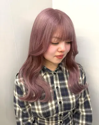 セミロング カラー カラー特化/ブリーチ 梅田中崎町/あかりのヘアスタイル