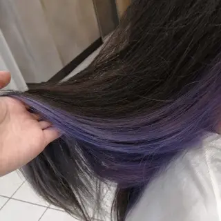 ロング カラー D/i |Y/no. 〈夜スパ17時〜〉のヘアスタイル