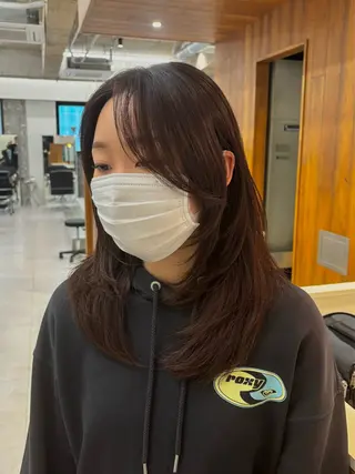 セミロング カラー うる艶カラー ✨🧸KOTAROのヘアスタイル