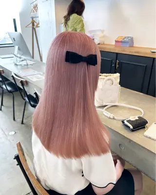 ロング カラー ヘアアレンジ 🎀暖色カラー🎀 ♡yurika♡のヘアスタイル