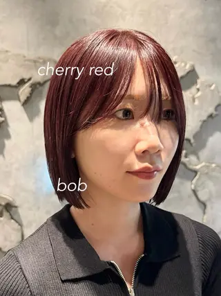 ミディアム カラー ヘアアレンジ 顔周りカット×透明感 カラー💫AINAのヘアスタイル