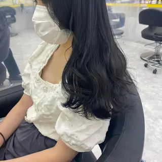 セミロング カラー ヘアアレンジ mai🍑暖色カラー /レイヤー💖のヘアスタイル