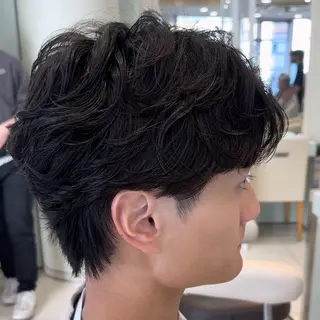 パーマ メンズ メンズ縮毛矯正 ♠️店長下平隼人のヘアスタイル