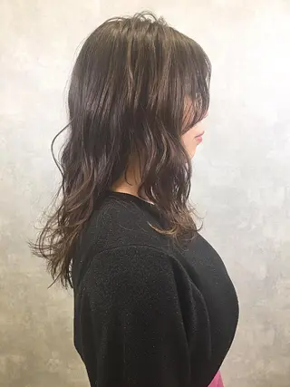 ミディアム 肌に馴染むカラー 梅田・増田のヘアスタイル