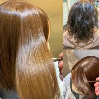 ミディアム パーマ ☘️40代からの縮毛 矯正☘️広田　諒のヘアスタイル