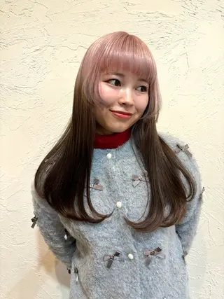 ロング カラー ハイトーン/デザイン カラー/るいのヘアスタイル